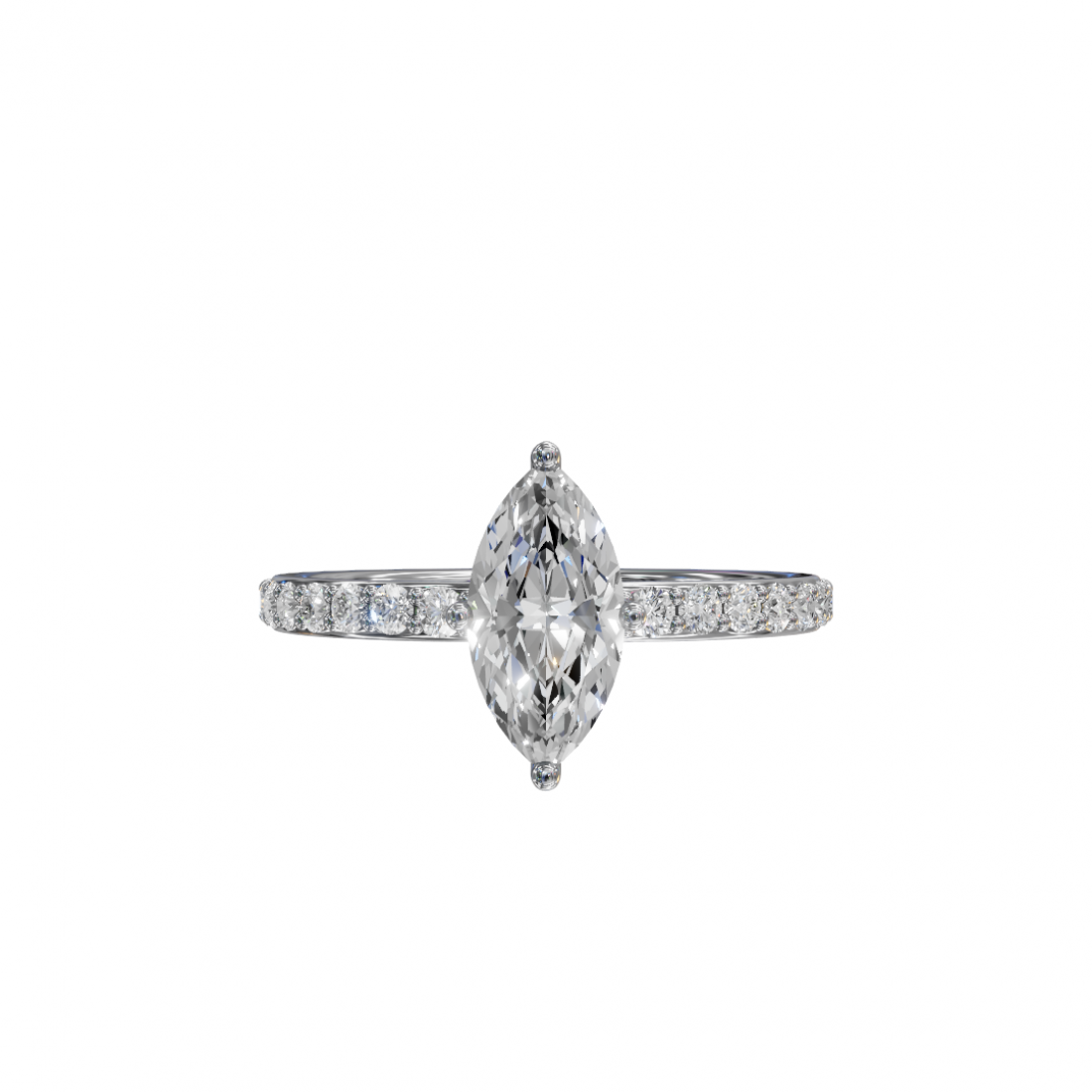 Marquise Diamond Pavé Band Ring Marquise Diamond Pavé Band Ring