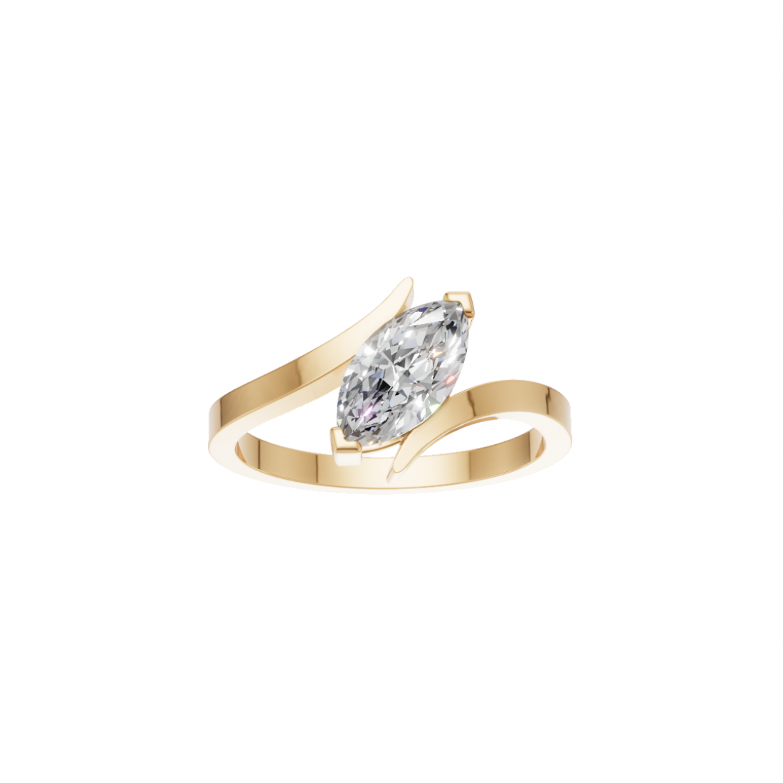 Marquise Diamond Tension-Style Ring Marquise Diamond Tension-Style Ring
