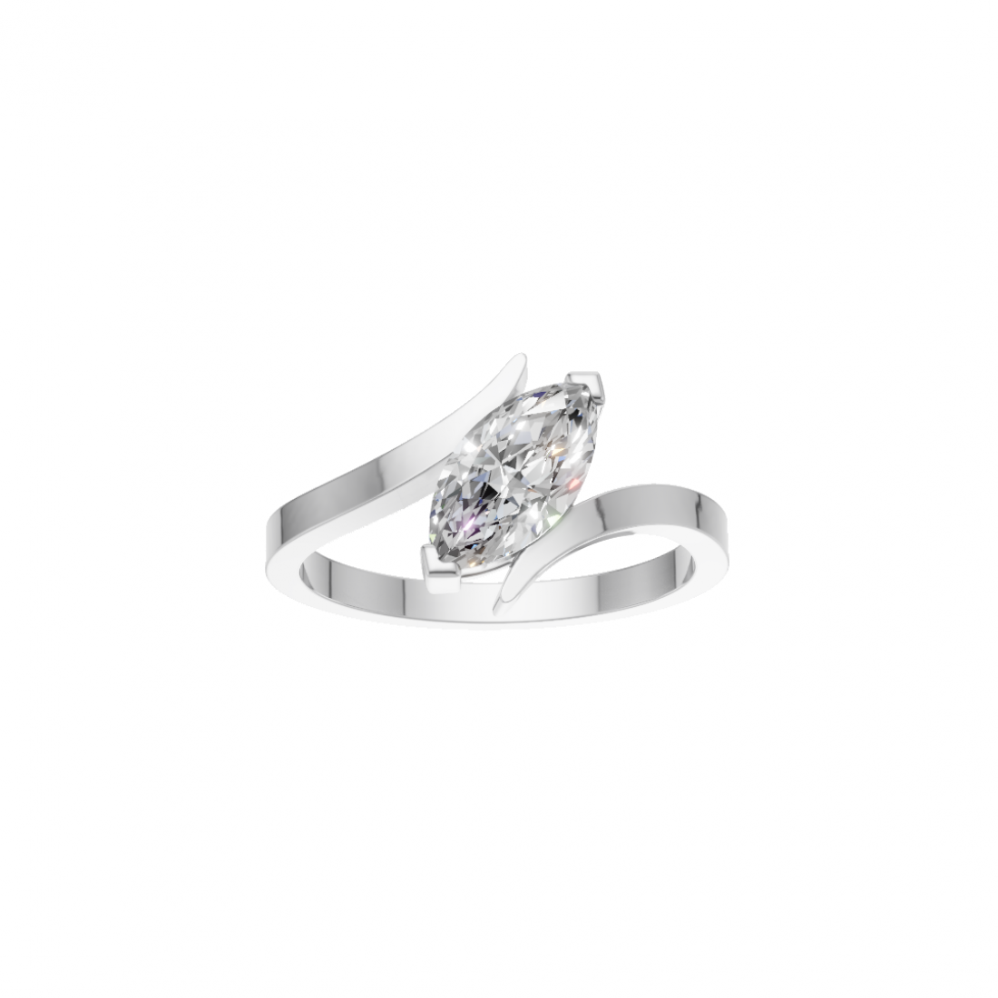 Marquise Diamond Tension-Style Ring Marquise Diamond Tension-Style Ring
