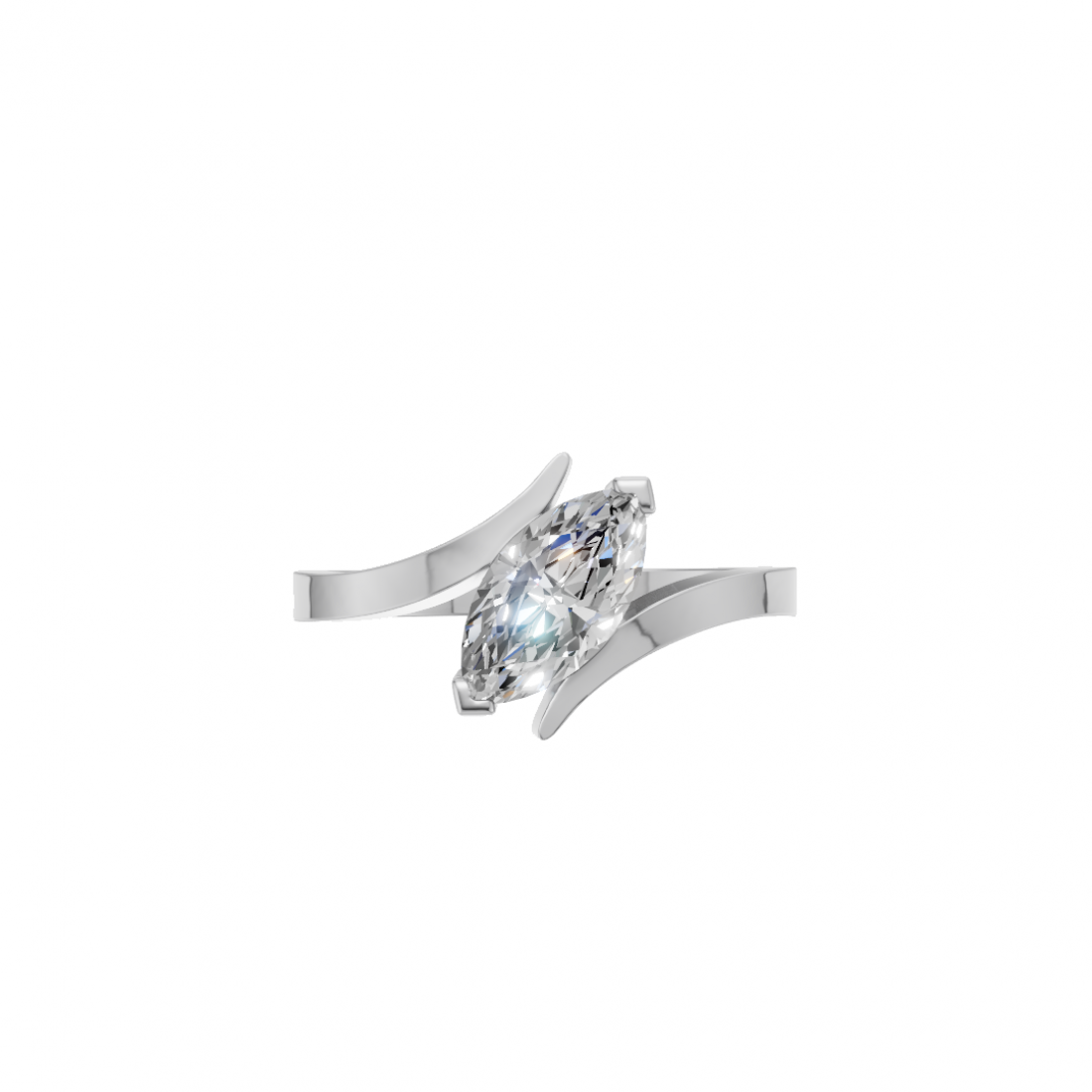 Marquise Diamond Tension-Style Ring Marquise Diamond Tension-Style Ring