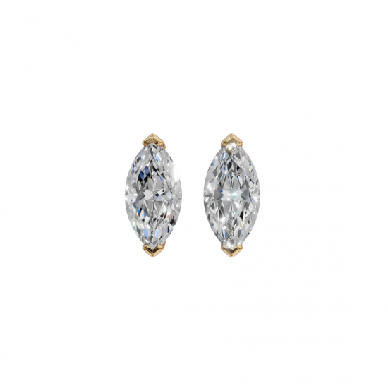 Marquise-Cut Diamond Stud Earrings Marquise-Cut Diamond Stud Earrings