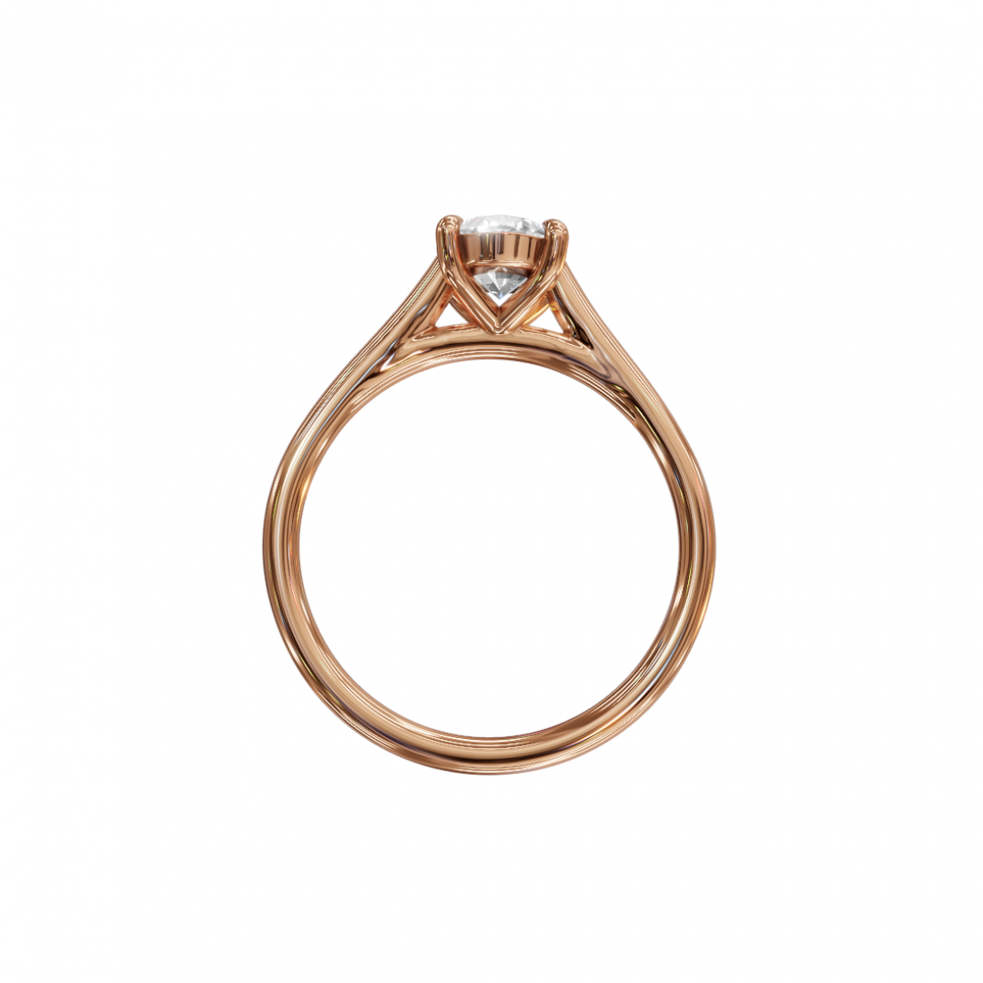 Classic Oval Shape Solitaire Diamond Ring Classic Oval Shape Solitaire Diamond Ring