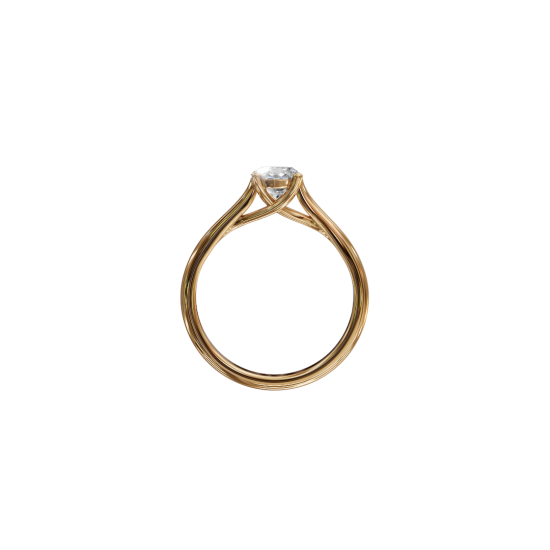 Oval-Cut Diamond Solitaire Ring Oval-Cut Diamond Solitaire Ring