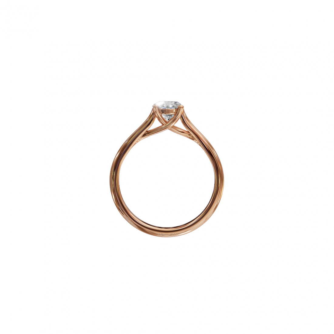 Oval-Cut Diamond Solitaire Ring Oval-Cut Diamond Solitaire Ring