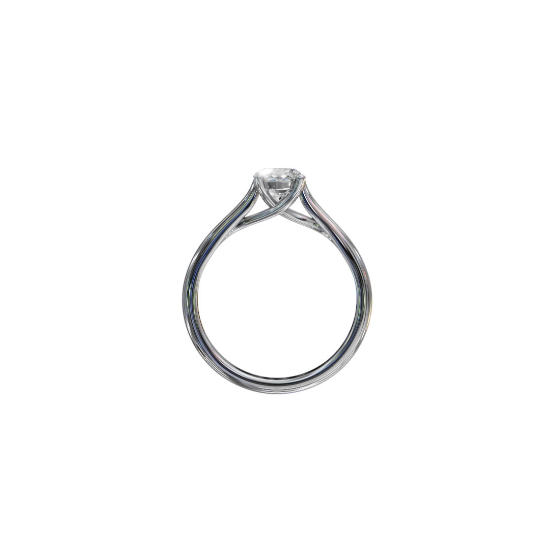 Oval-Cut Diamond Solitaire Ring Oval-Cut Diamond Solitaire Ring