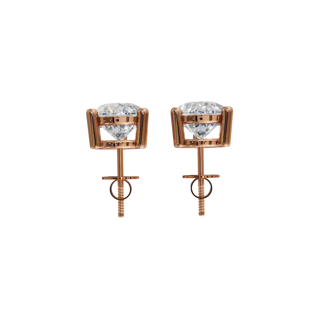 Pear-Shaped Diamond Stud Earrings Pear-Shaped Diamond Stud Earrings