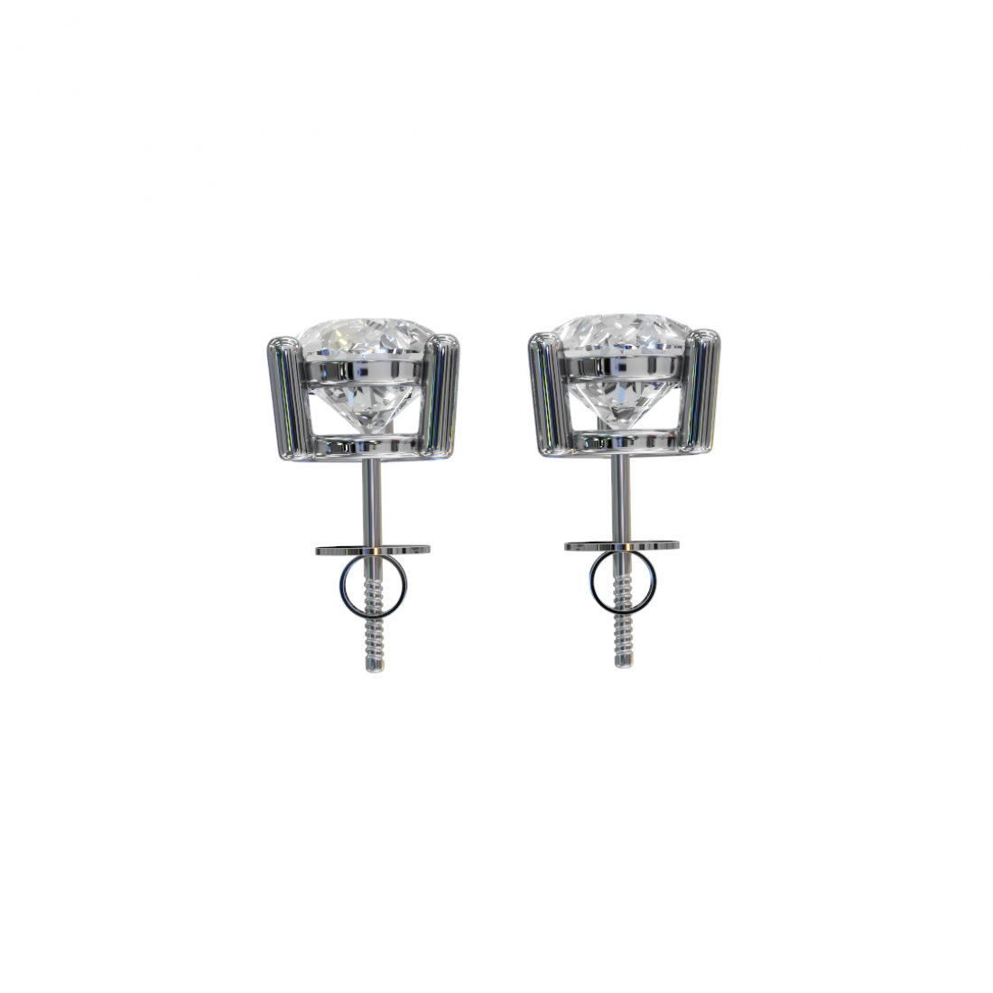 Pear-Shaped Diamond Stud Earrings Pear-Shaped Diamond Stud Earrings