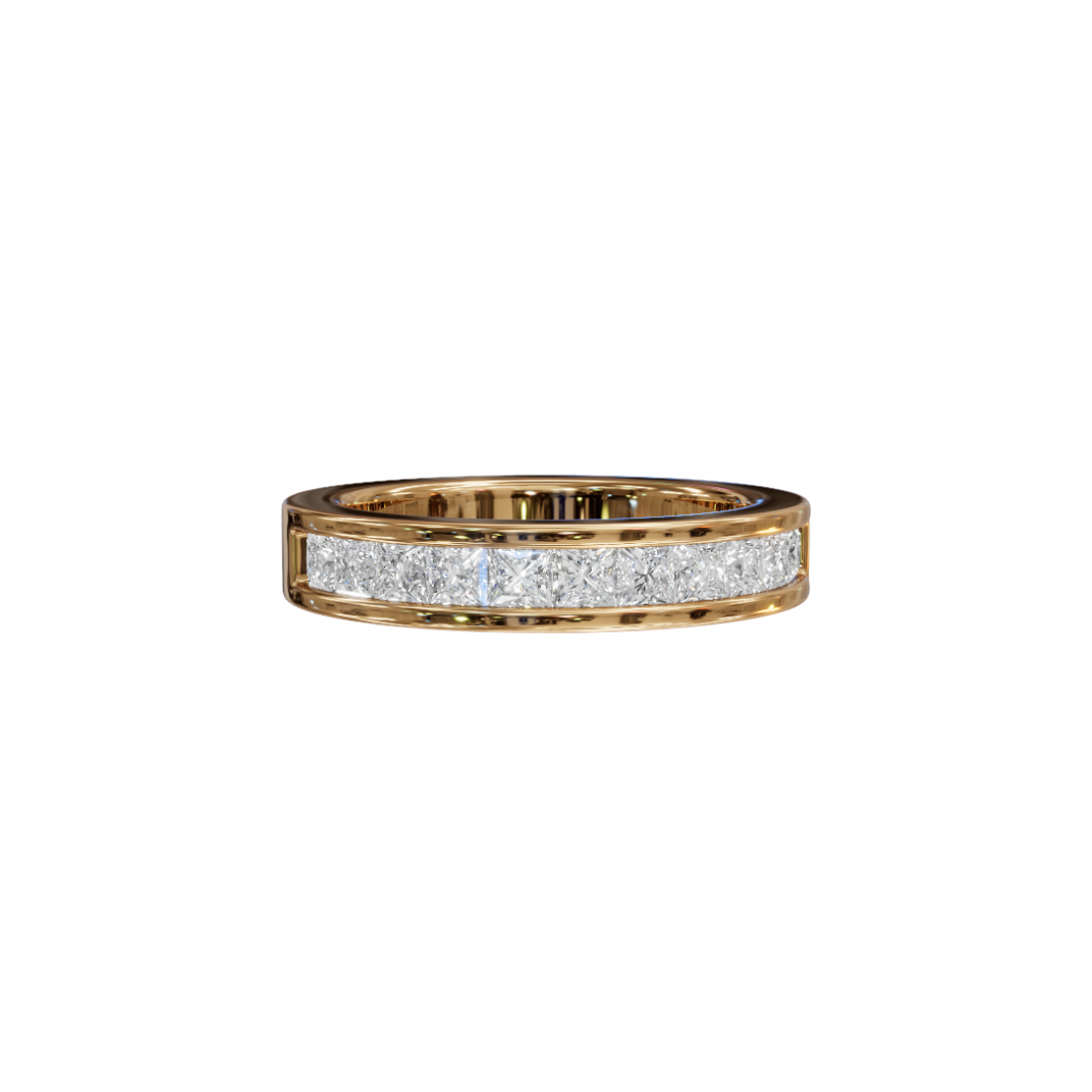Princess-Cut Diamond Channel Eternity Band Princess-Cut Diamond Channel Eternity Band