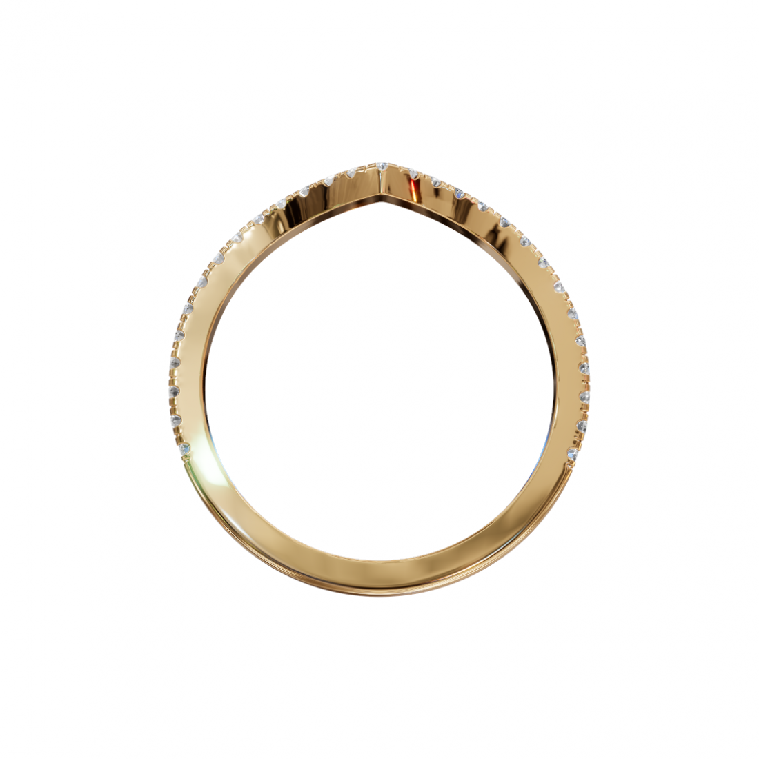 V Shape Round Cut Diamond Ring V Shape Round Cut Diamond Ring