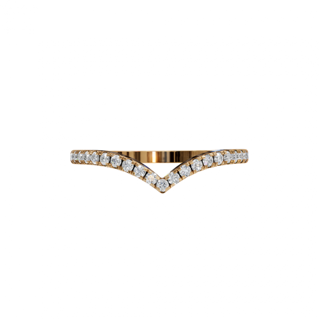 V Shape Round Cut Diamond Ring V Shape Round Cut Diamond Ring