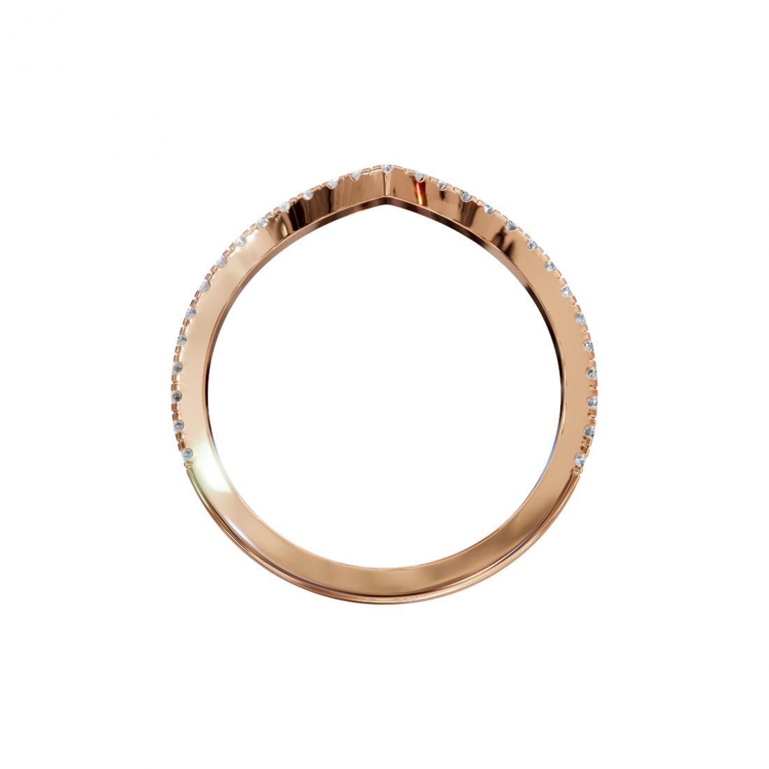 V Shape Round Cut Diamond Ring V Shape Round Cut Diamond Ring
