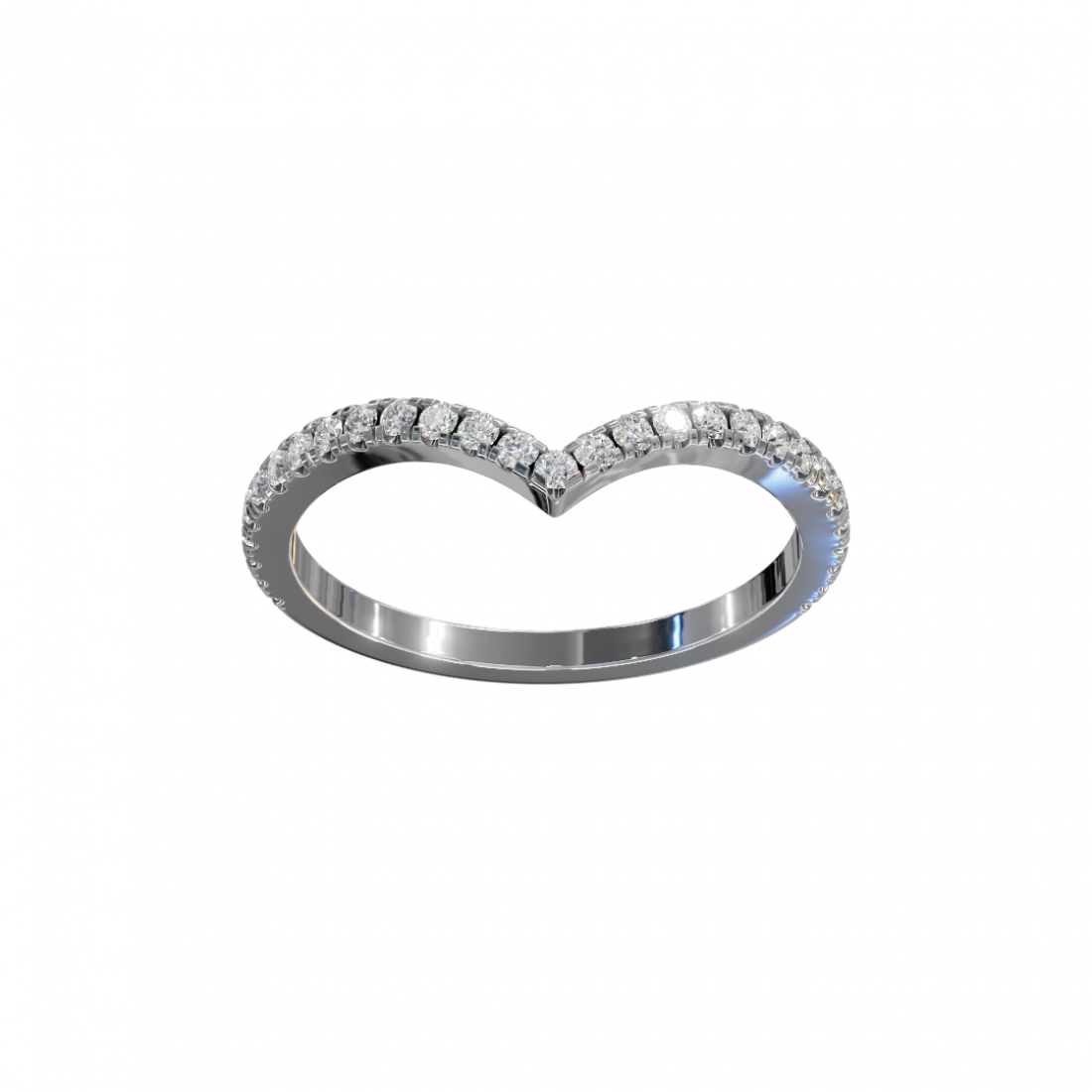 V Shape Round Cut Diamond Ring V Shape Round Cut Diamond Ring