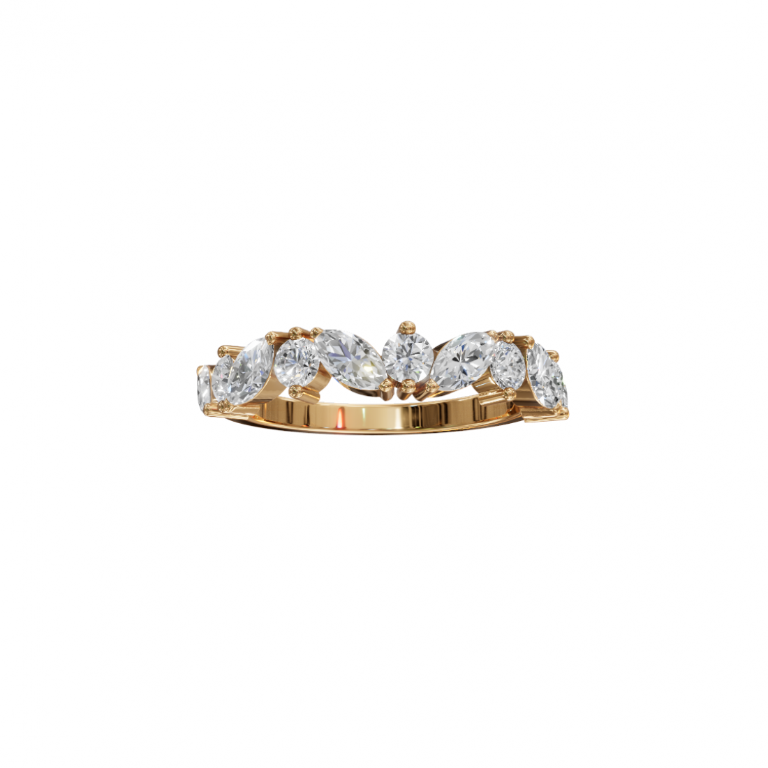 Marquise & Round Cut Diamond Band Marquise & Round Cut Diamond Band