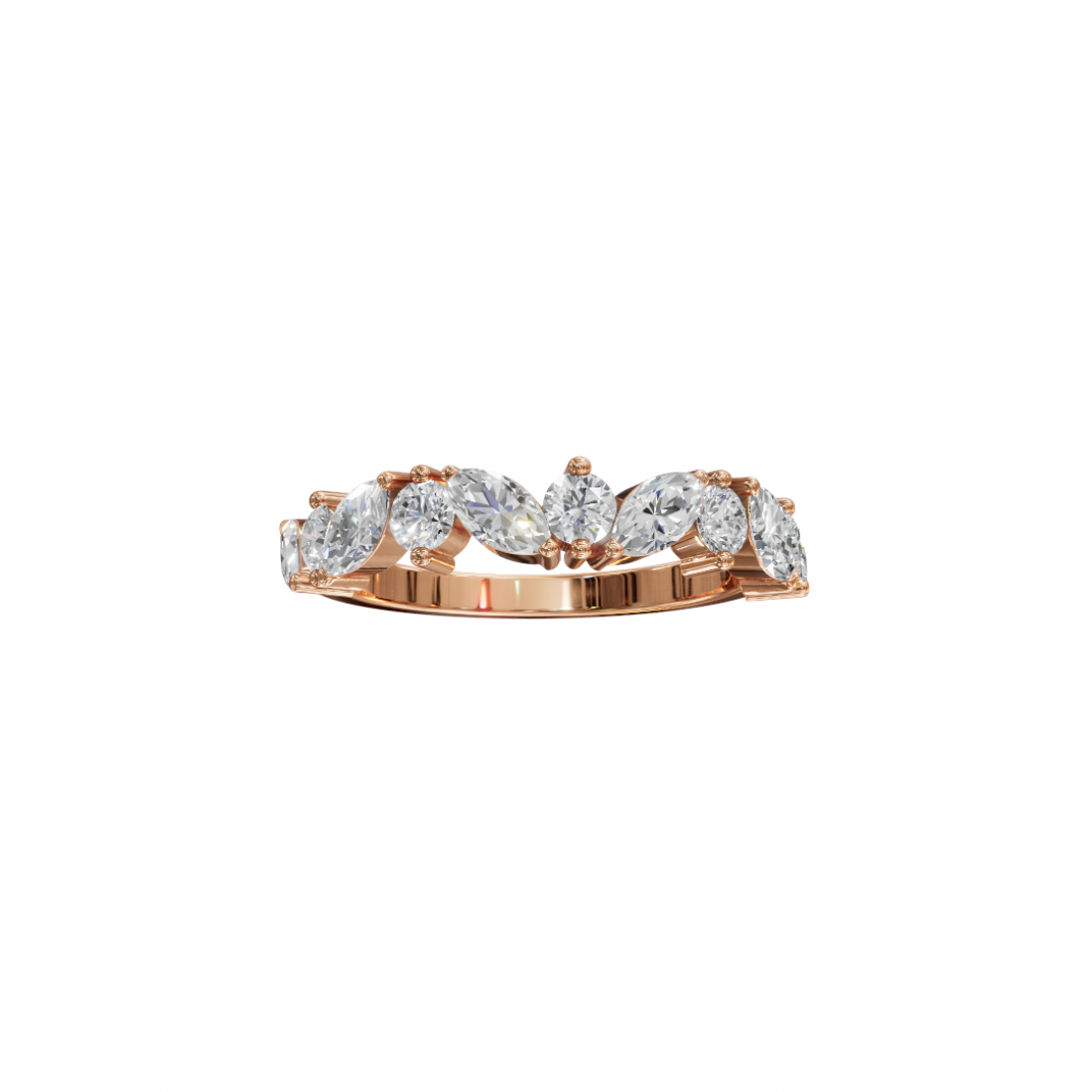 Marquise & Round Cut Diamond Band Marquise & Round Cut Diamond Band