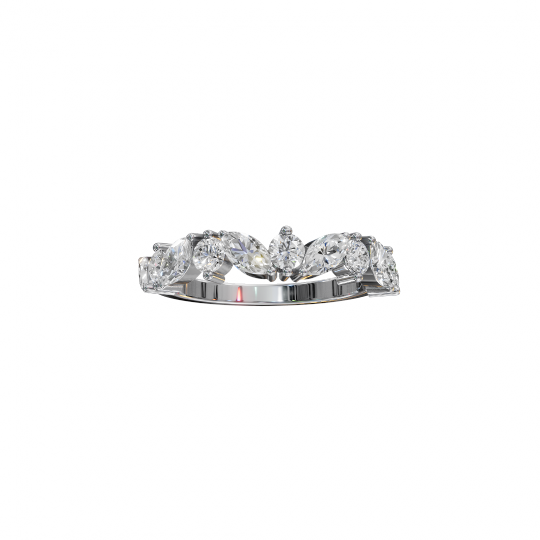 Marquise & Round Cut Diamond Band Marquise & Round Cut Diamond Band