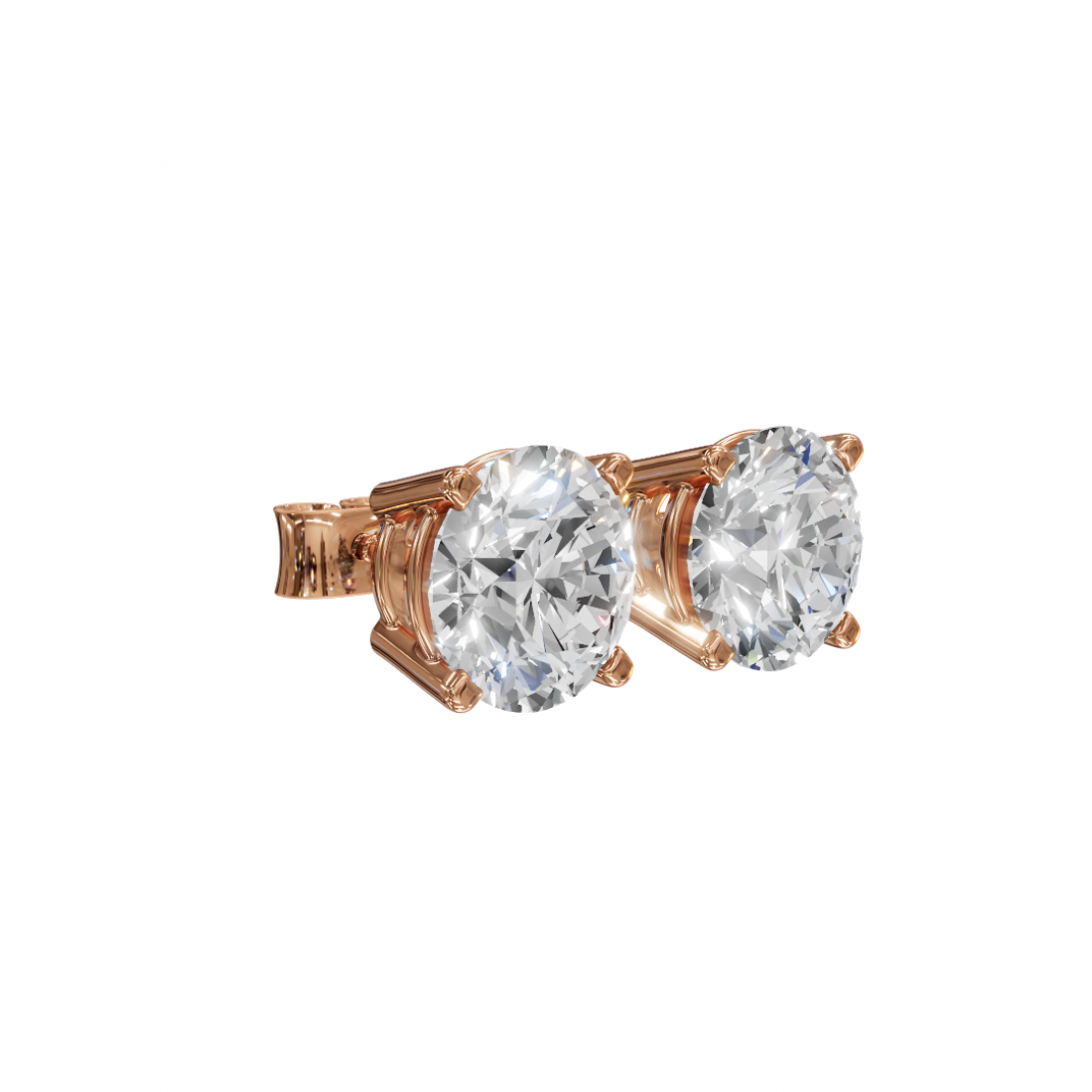 Round Diamond Solitaire Studs Round Diamond Solitaire Studs